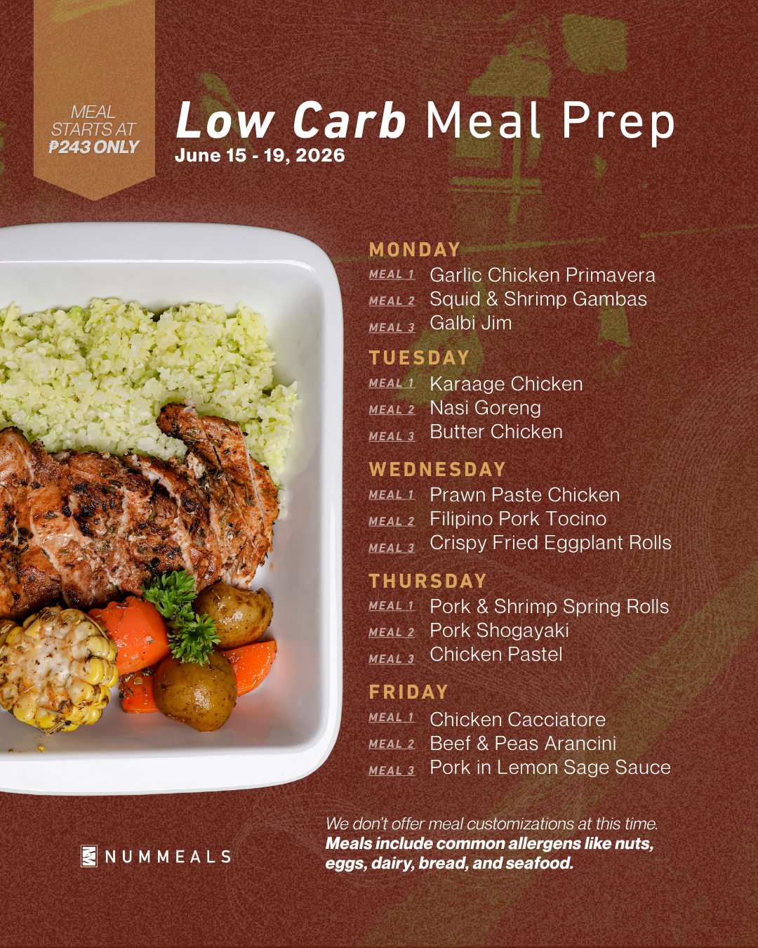 LOW CARB MEAL PREP